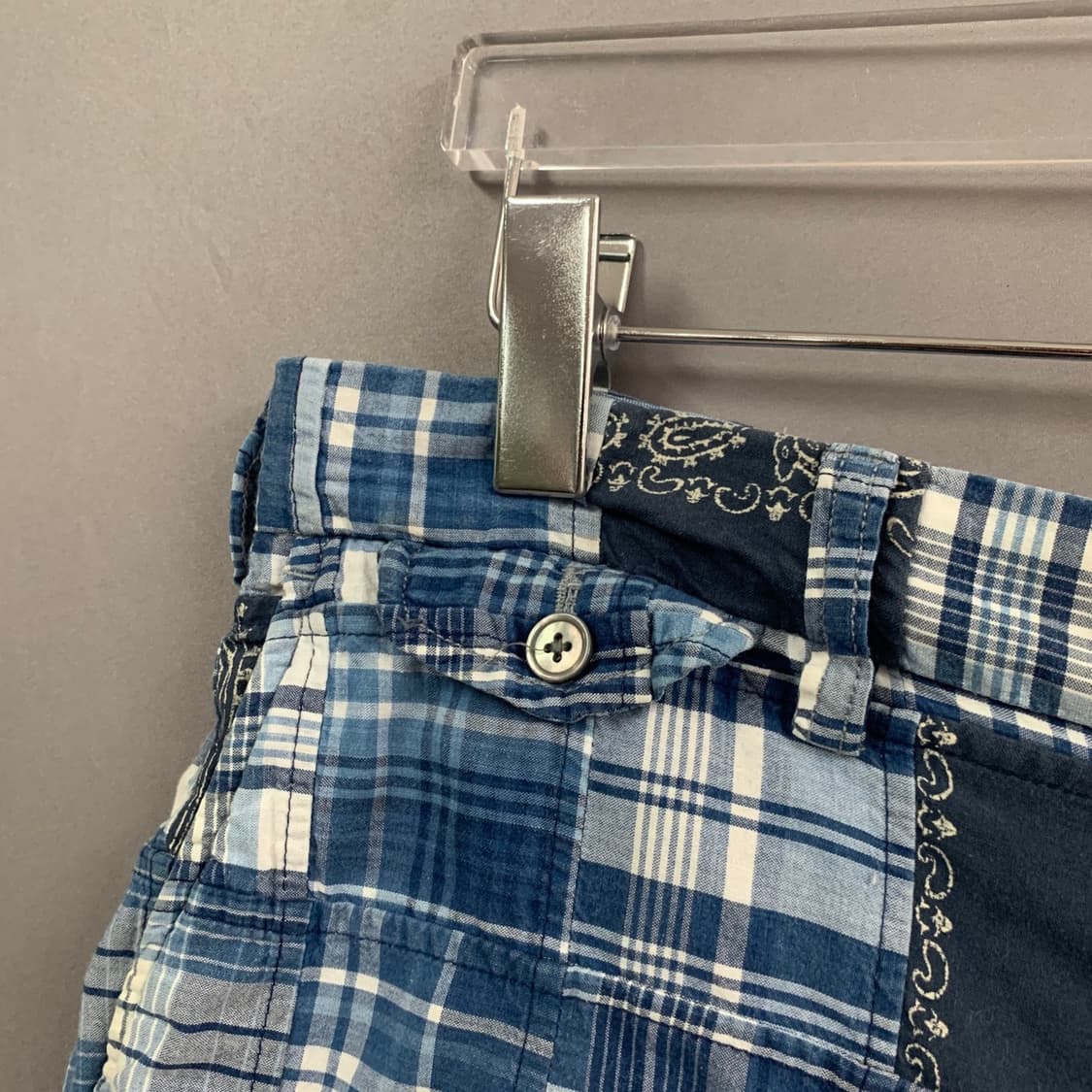 30인치 폴로랄프로렌 클래식핏 패치워크 마드라스 쇼츠 반바지 상품이미지4