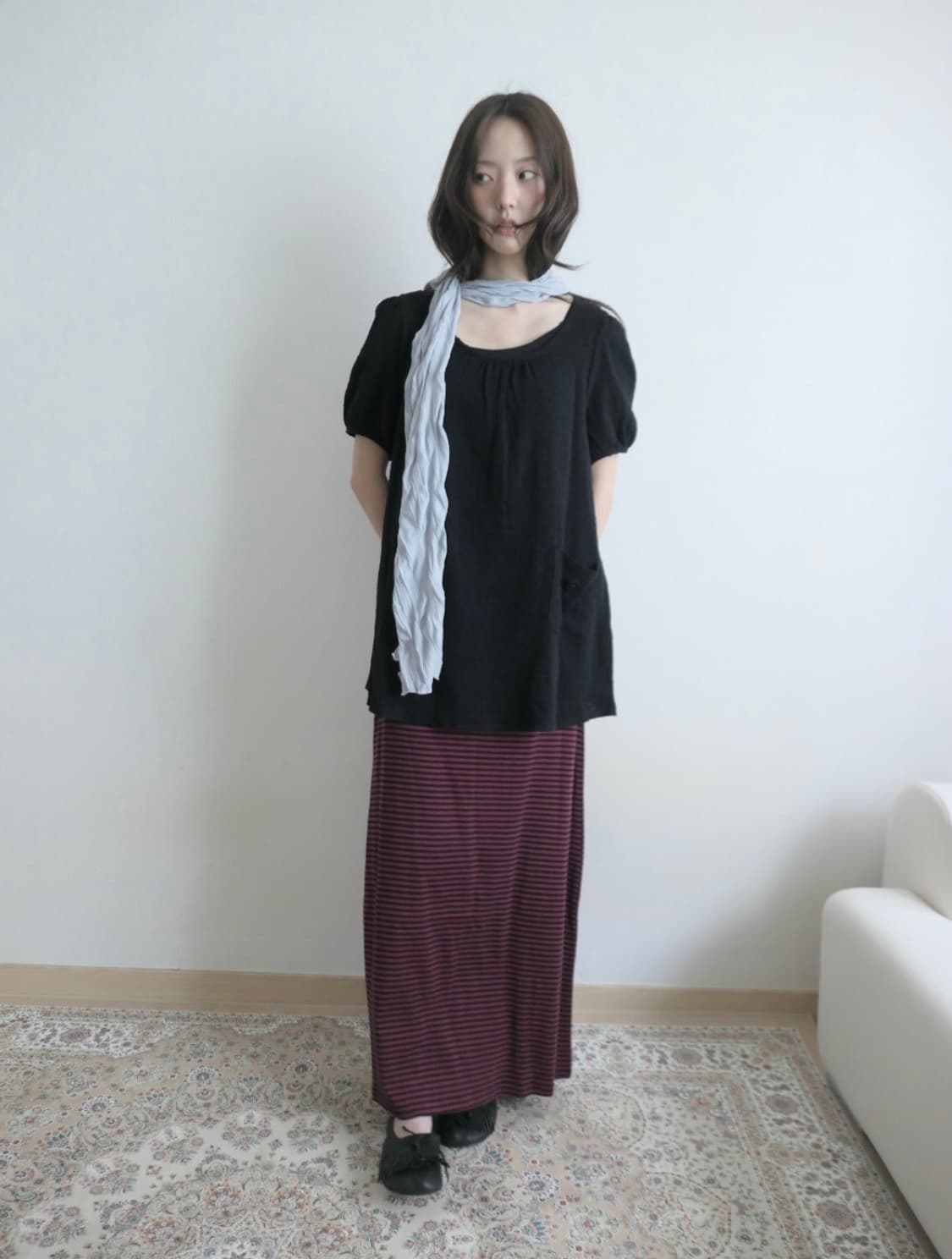 세이지블루 cinnamon blouse 상품이미지1