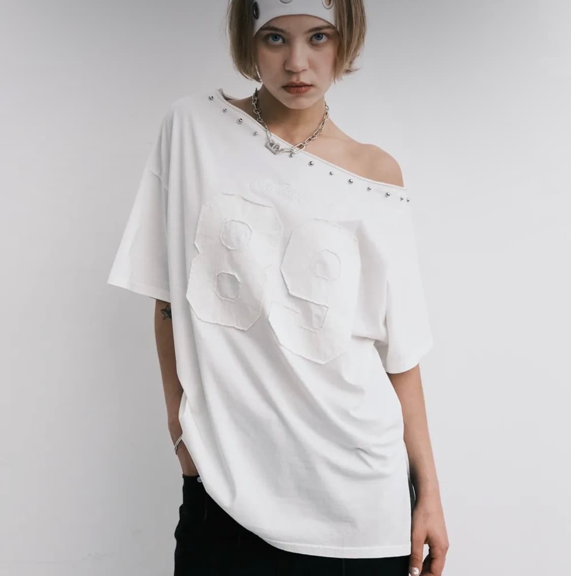 미드나잇무브 89 rivet t 티 화이트 상품이미지1