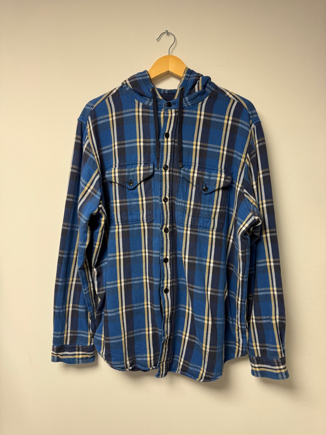 폴로랄프로렌 플란넬 셔츠후드 빈티지 체크남방 90s L 상품이미지1