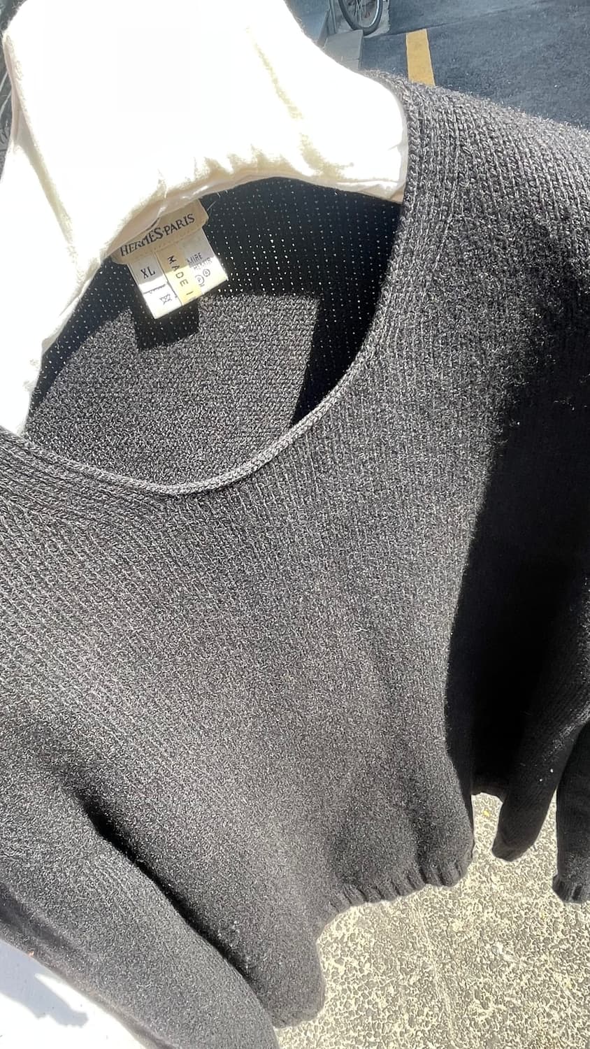 Hermès Paris Cashmere Knit Sweater (Bl 상품이미지8