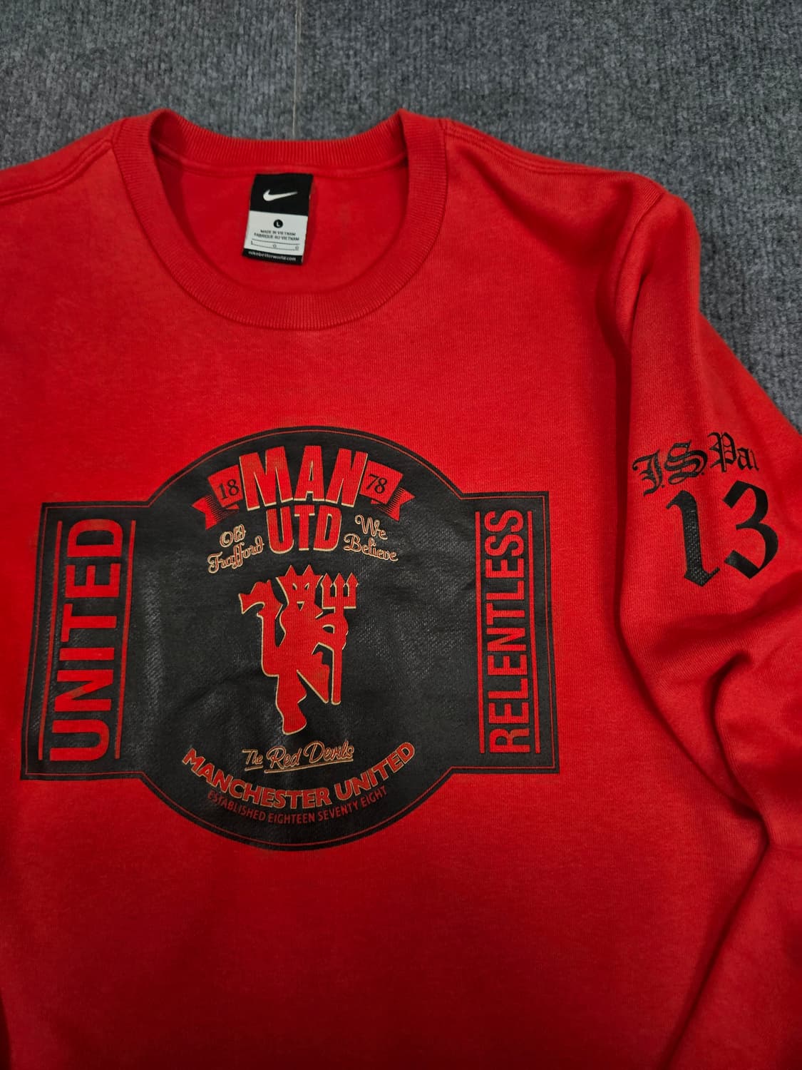 나이키 X 맨유 박지성 맨투맨 급처 상품이미지2