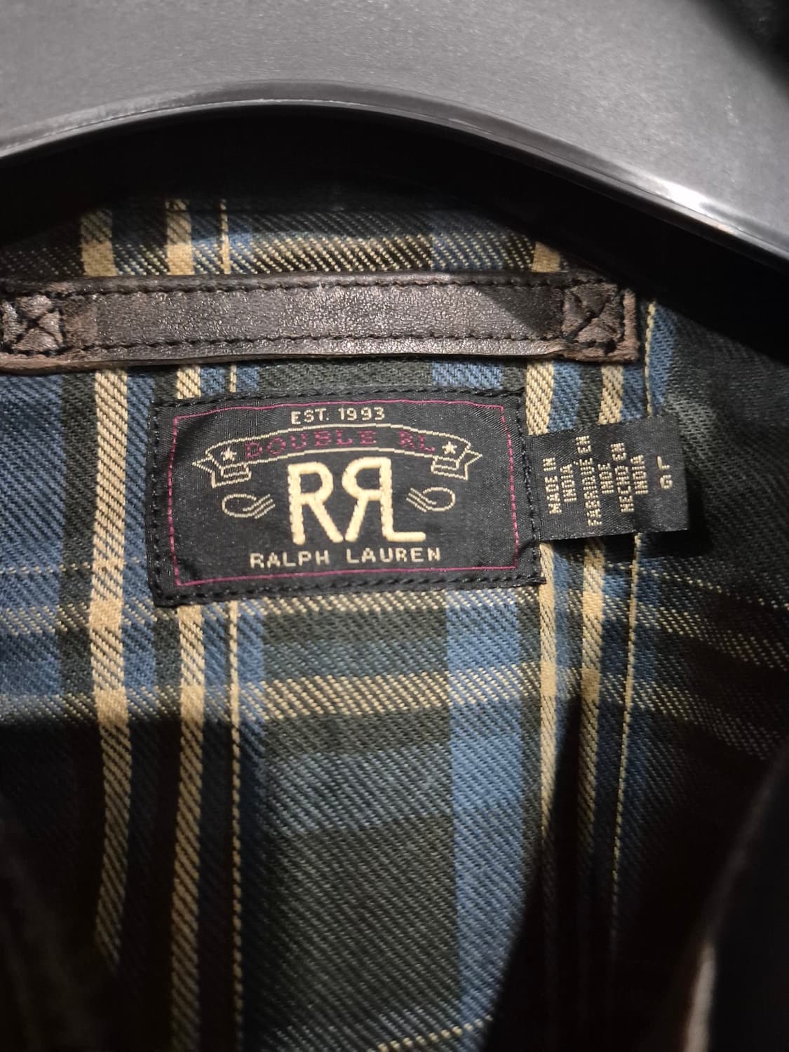 (새상품) RRL 더블알엘 뉴스보이 레더 자켓 L 상품이미지9