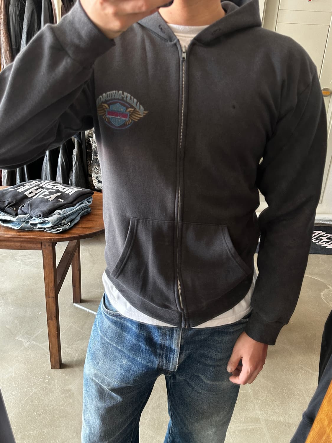 Harley-Davidson 로고 집업 후드 상품이미지7