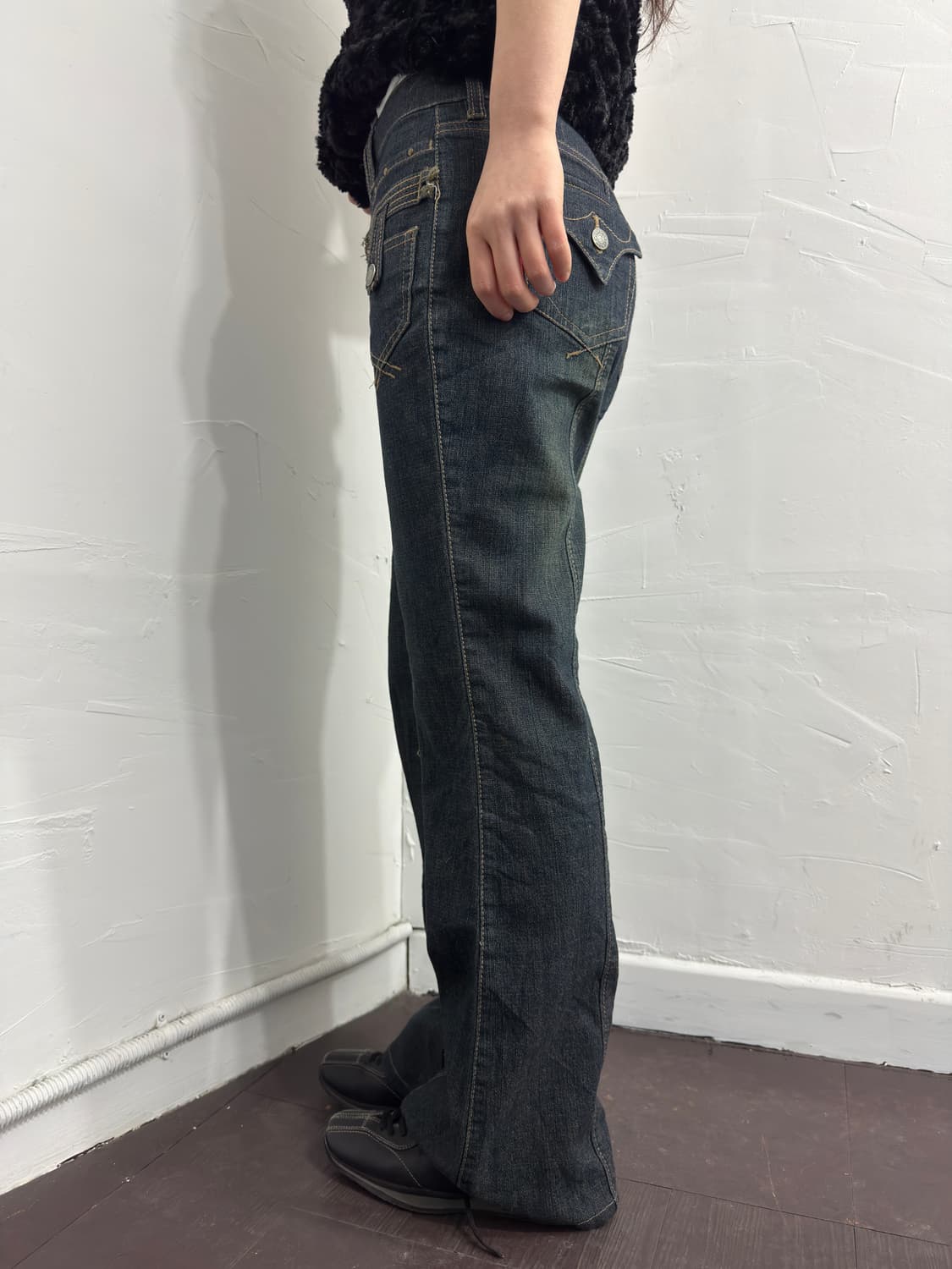 denim bootscut pants 상품이미지4