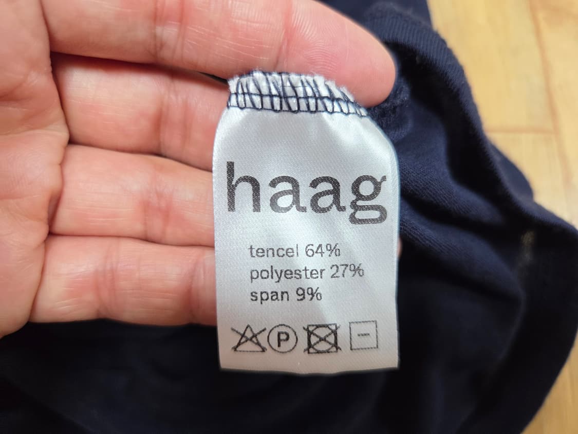 헤이그(haag) 매치스 슬리브리스 티셔츠 프리사이즈 새상품 상품이미지8