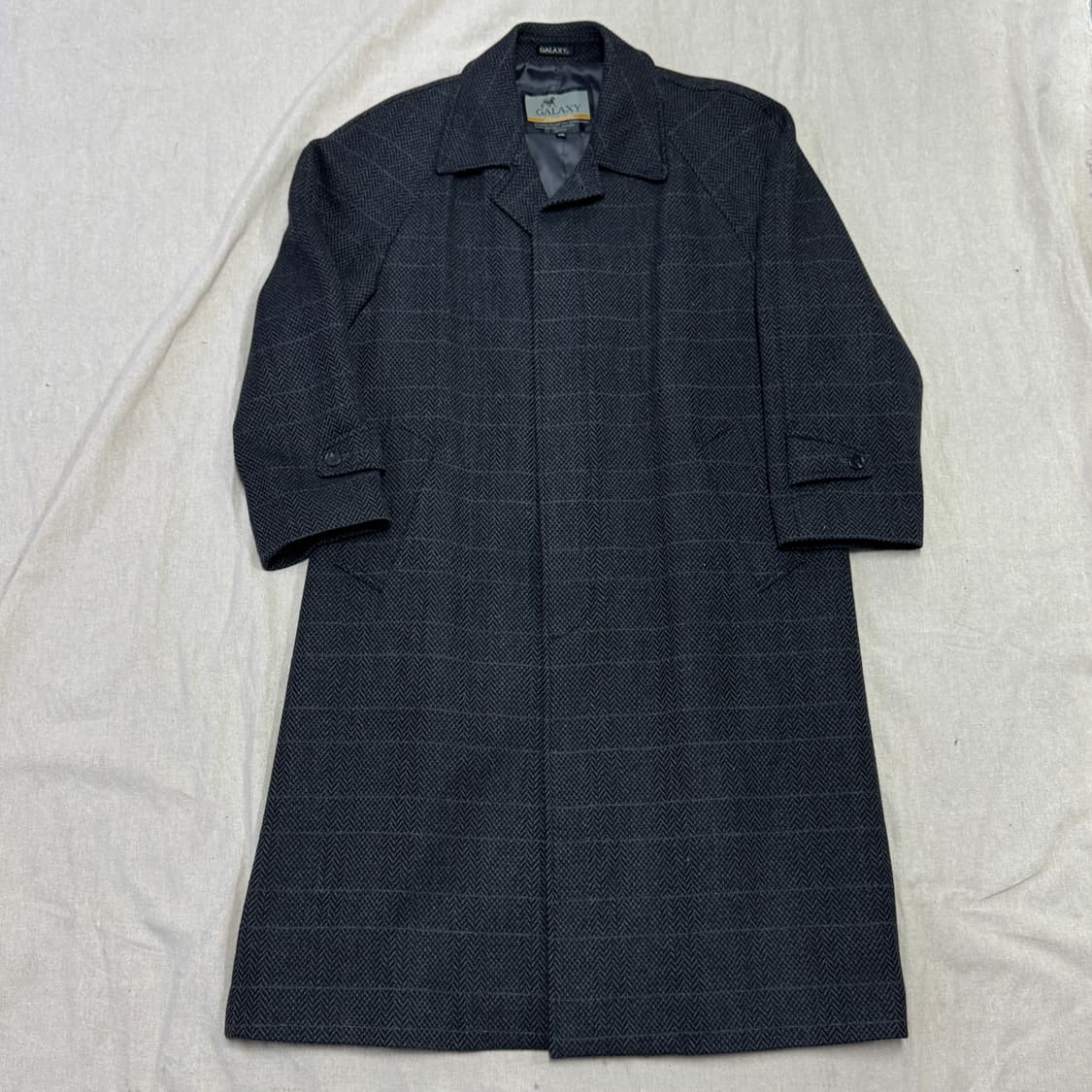 갤럭시 90s 헤링본 롱코트 100 상품이미지1