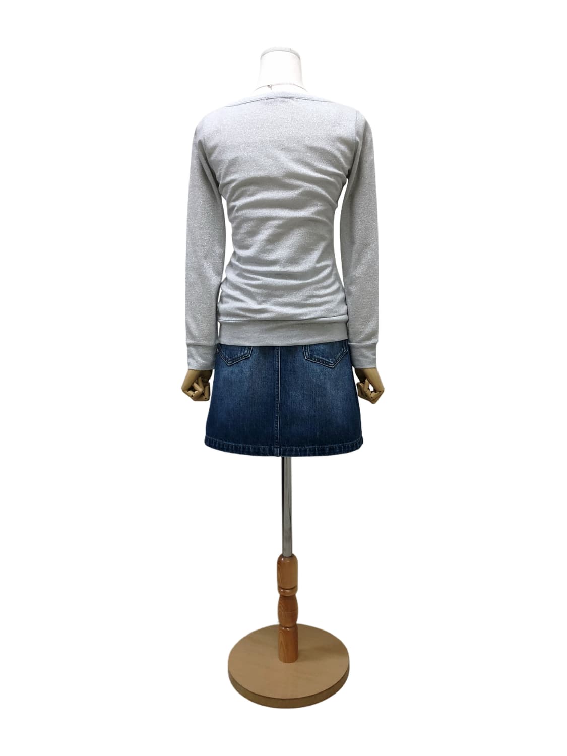 연그레이 글리터 셔링 가디건 상품이미지6