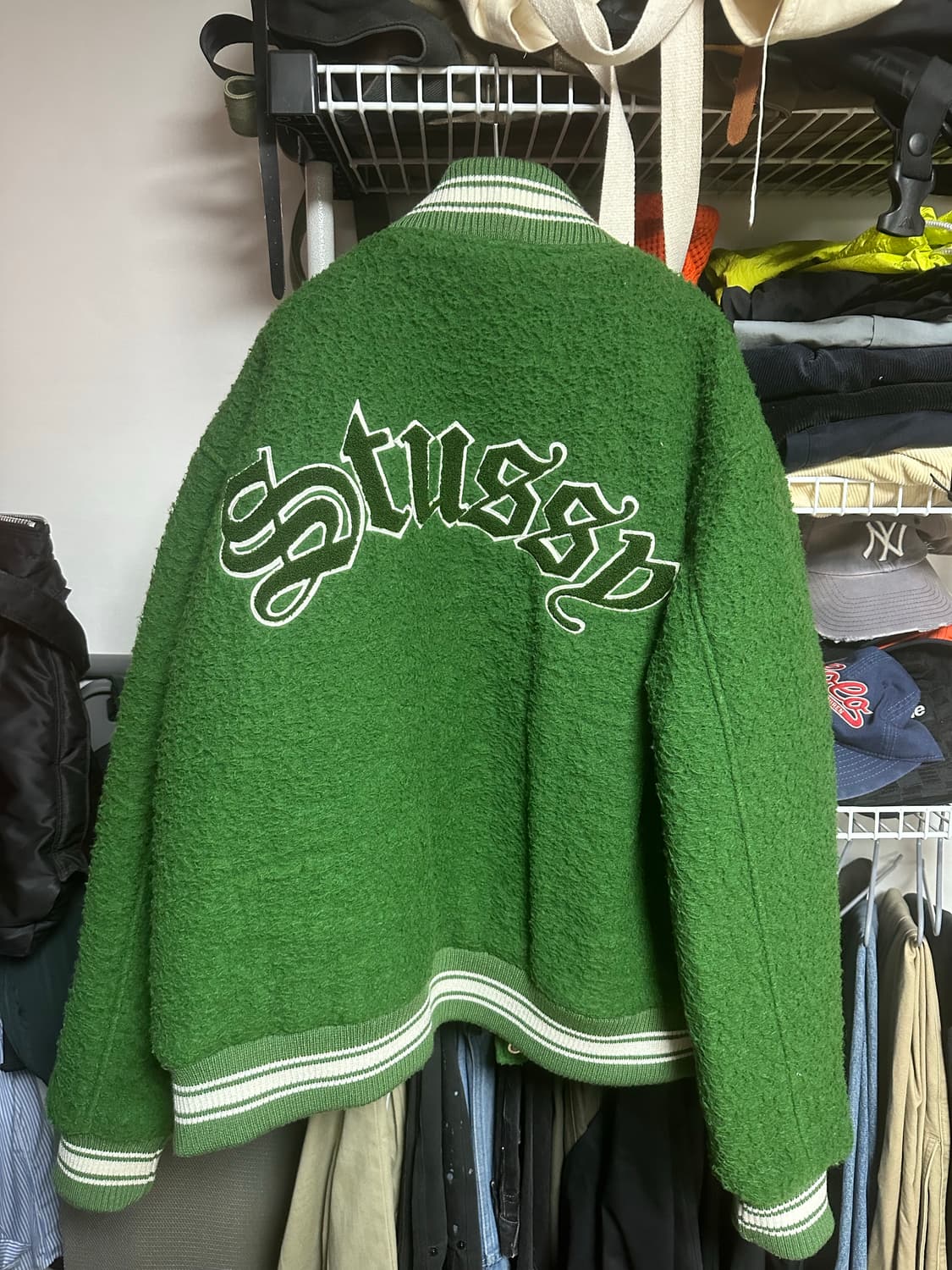 스투시 카센티노 바시티 자켓 그린 xl  상품이미지2