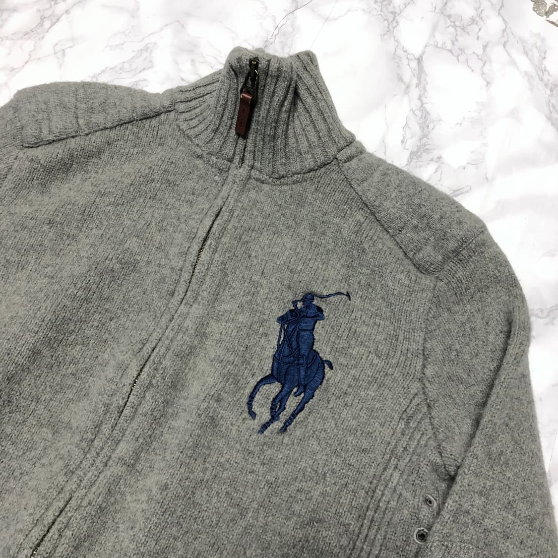 폴로 랄프로렌 빅포니 니트 자켓 집업 여성용 상품이미지3