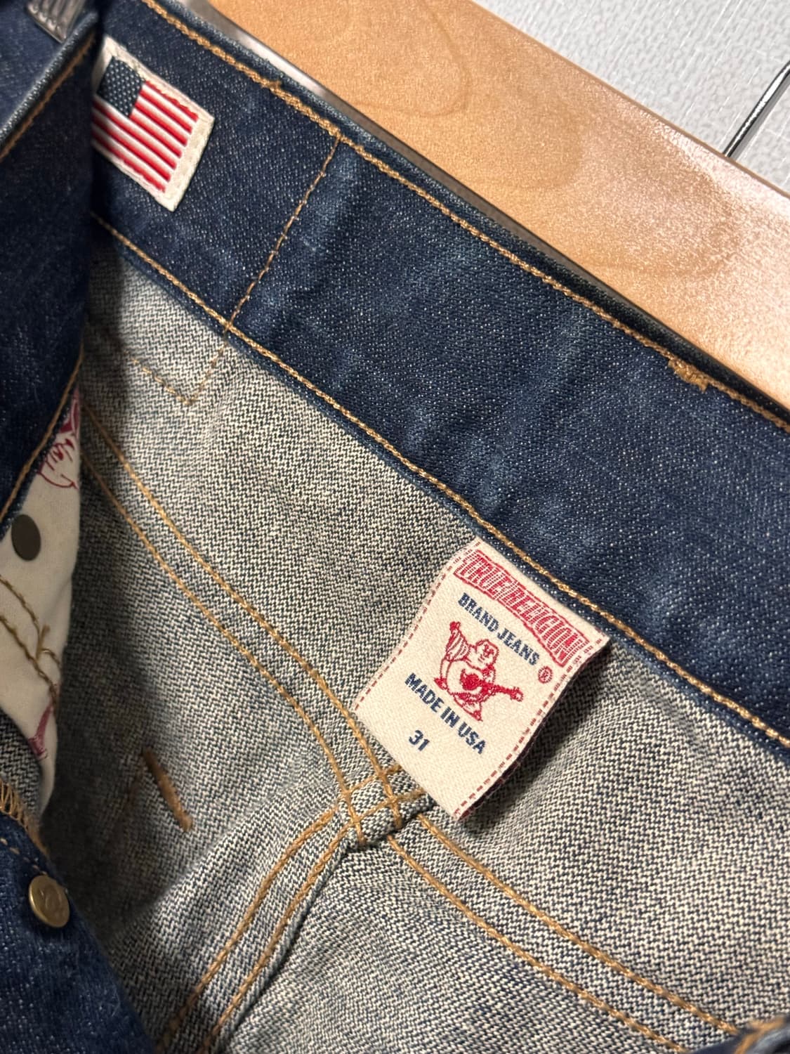 트루릴리젼 중청 버튼플라이 데님 팬츠 상품이미지6