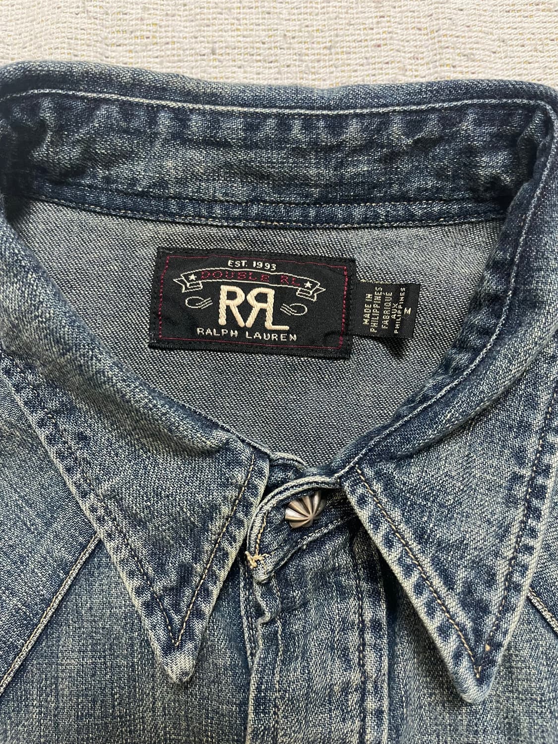 RRL 데님 웨스턴 셔츠(M) 상품이미지5