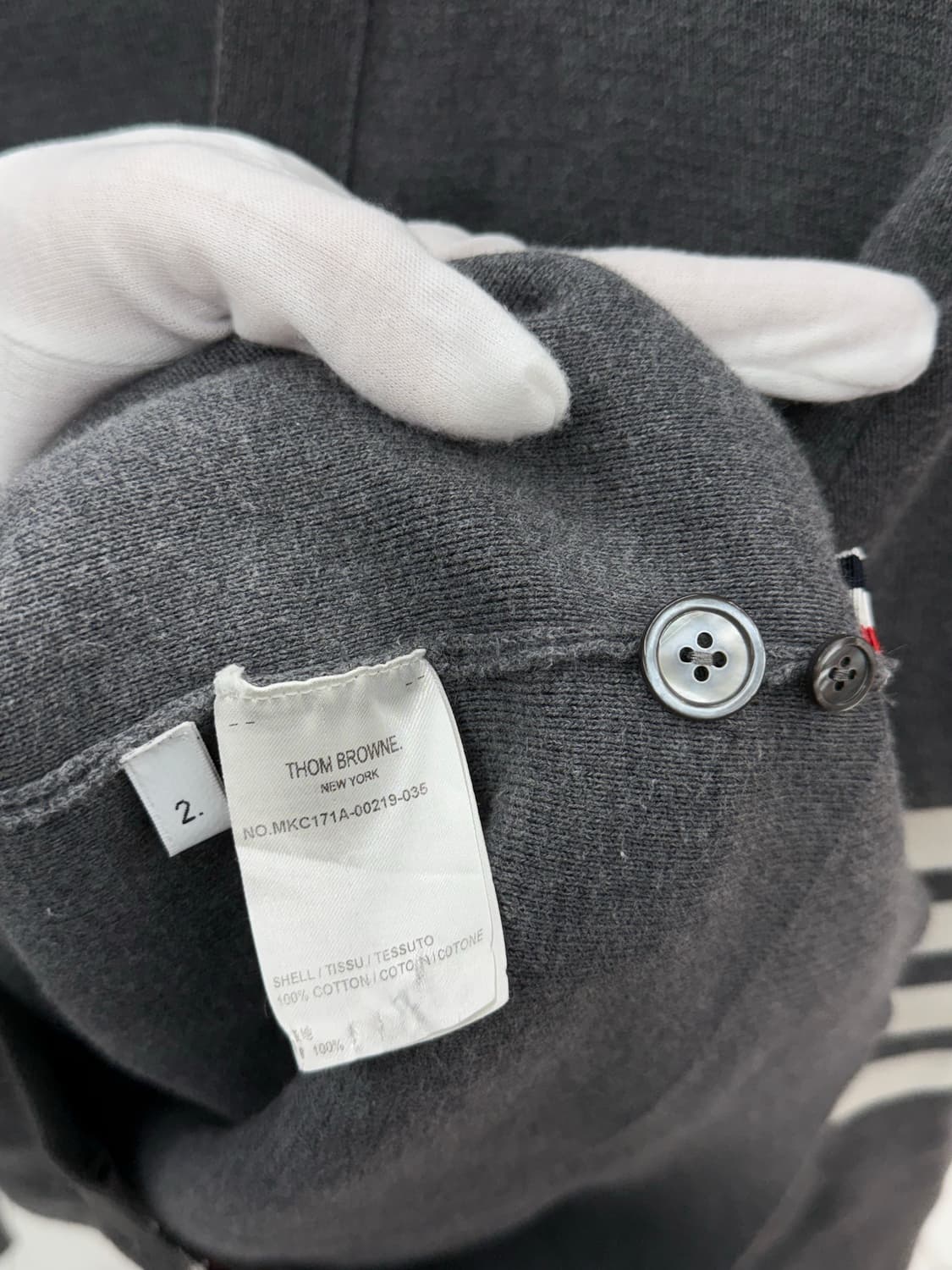 [2] 톰브라운 사선완장 밀라노스티치 가디건 상품이미지7
