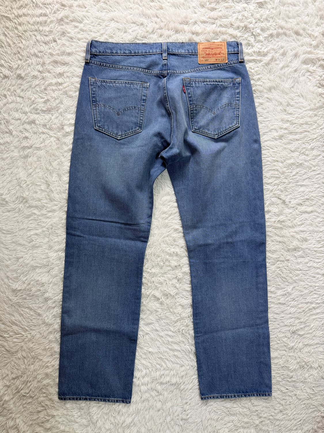 [리바이스 501 프리미엄] 커스텀 데미지 스트레이트 데님 (W34 L3 상품이미지4