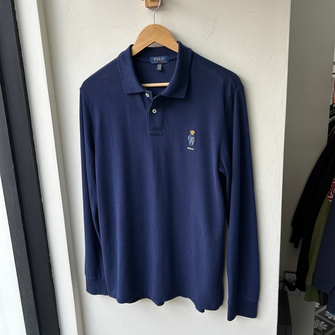 16749 - 폴로 랄프로렌 네이비 베어 긴팔 카라티 상품이미지2