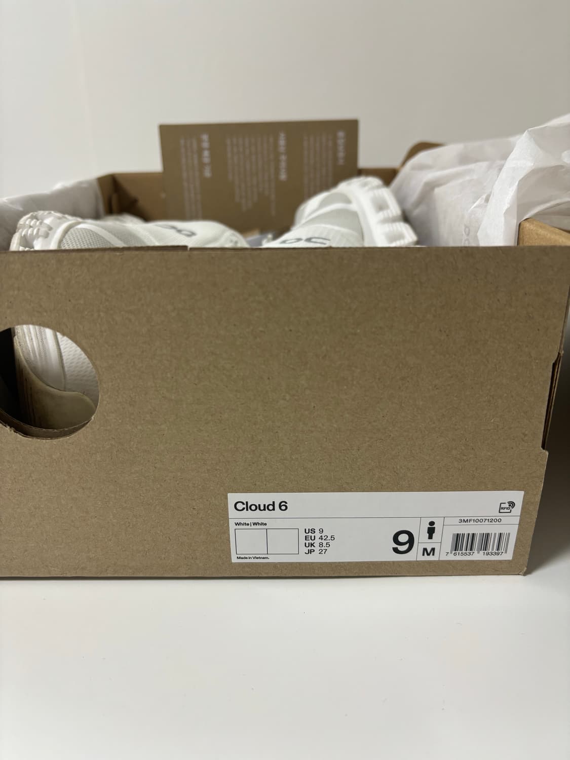 온러닝 클라우드 6 화이트 상품이미지3