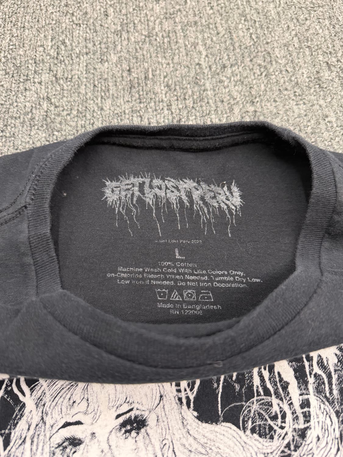 L) Get Lost Perv 빈티지 프린팅 반팔 티셔츠 상품이미지4