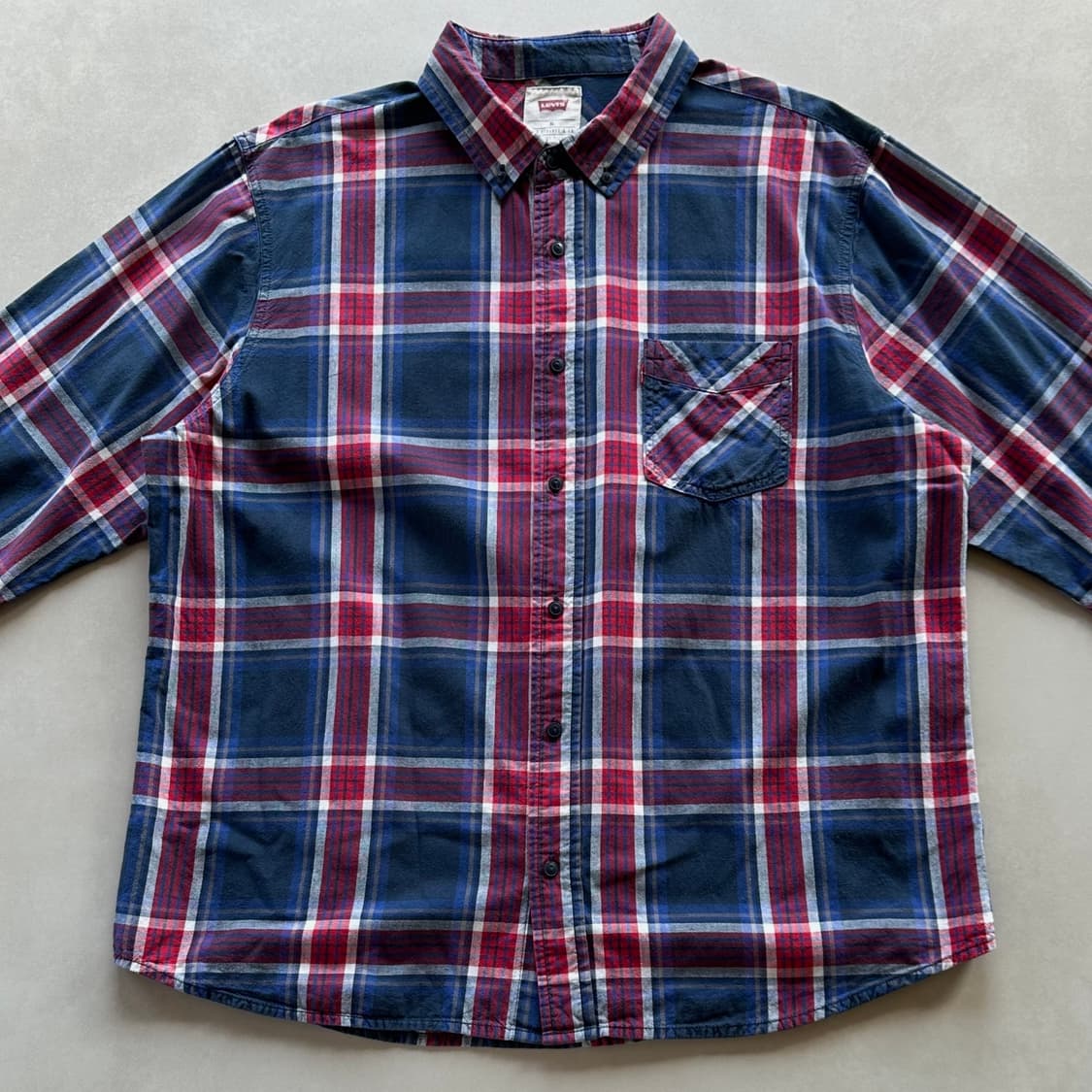 [XL]리바이스 Levi's 마드라스 플레이드 체크 셔츠 상품이미지2