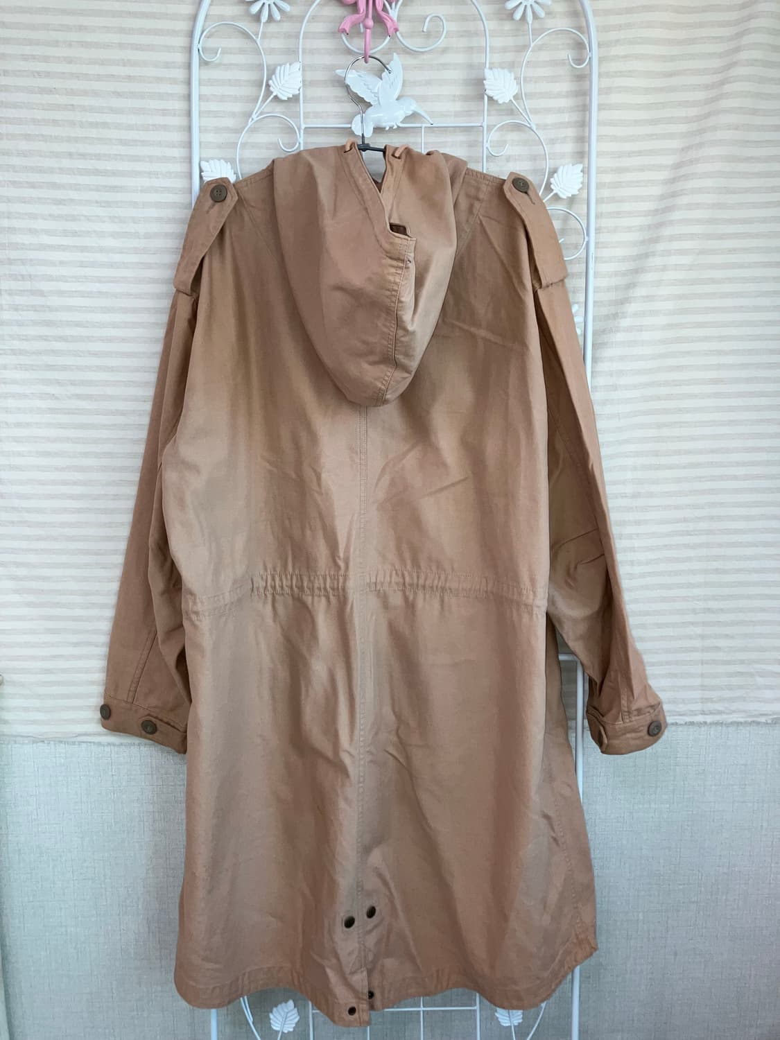 빈티지 도그하우스 베이지 후드 코트 y2k 스트릿 갸루 펑키 일본빈티지  상품이미지2