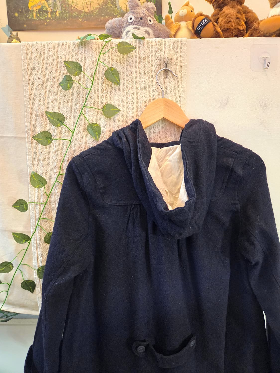 네이비 후드 떡볶이 코트 상품이미지5