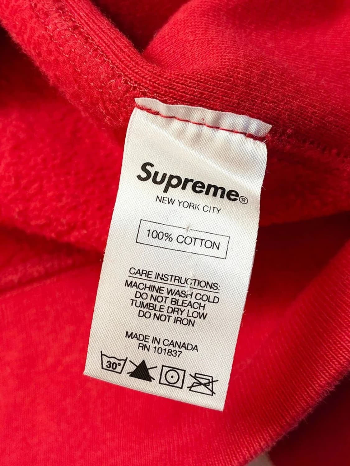 슈프림 클래식 러플 스크립트 스웻 후드티 PN7723 상품이미지9