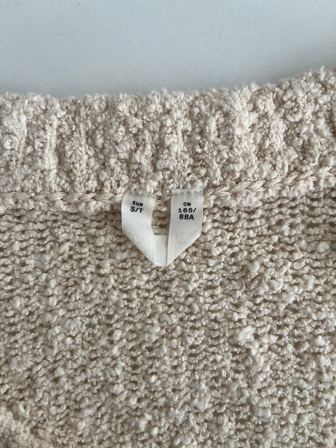 S) 아르켓 오버핏 코튼 니트 아이보리 상품이미지4