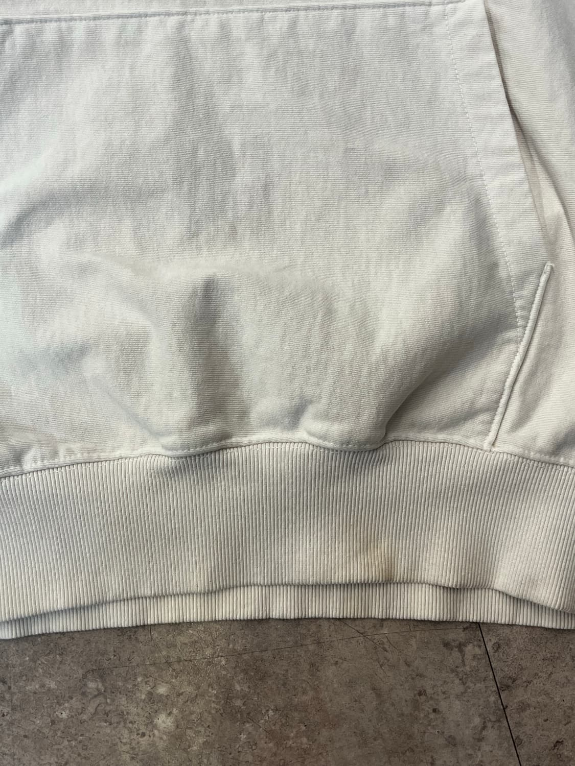 스투시 베이직 로고 후드티 화이트 L #csz1930 상품이미지6