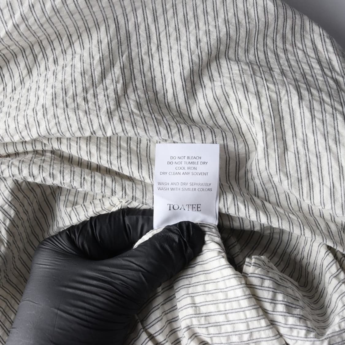 TOATEE 스트라이프 크롭 셔츠 F 상품이미지6