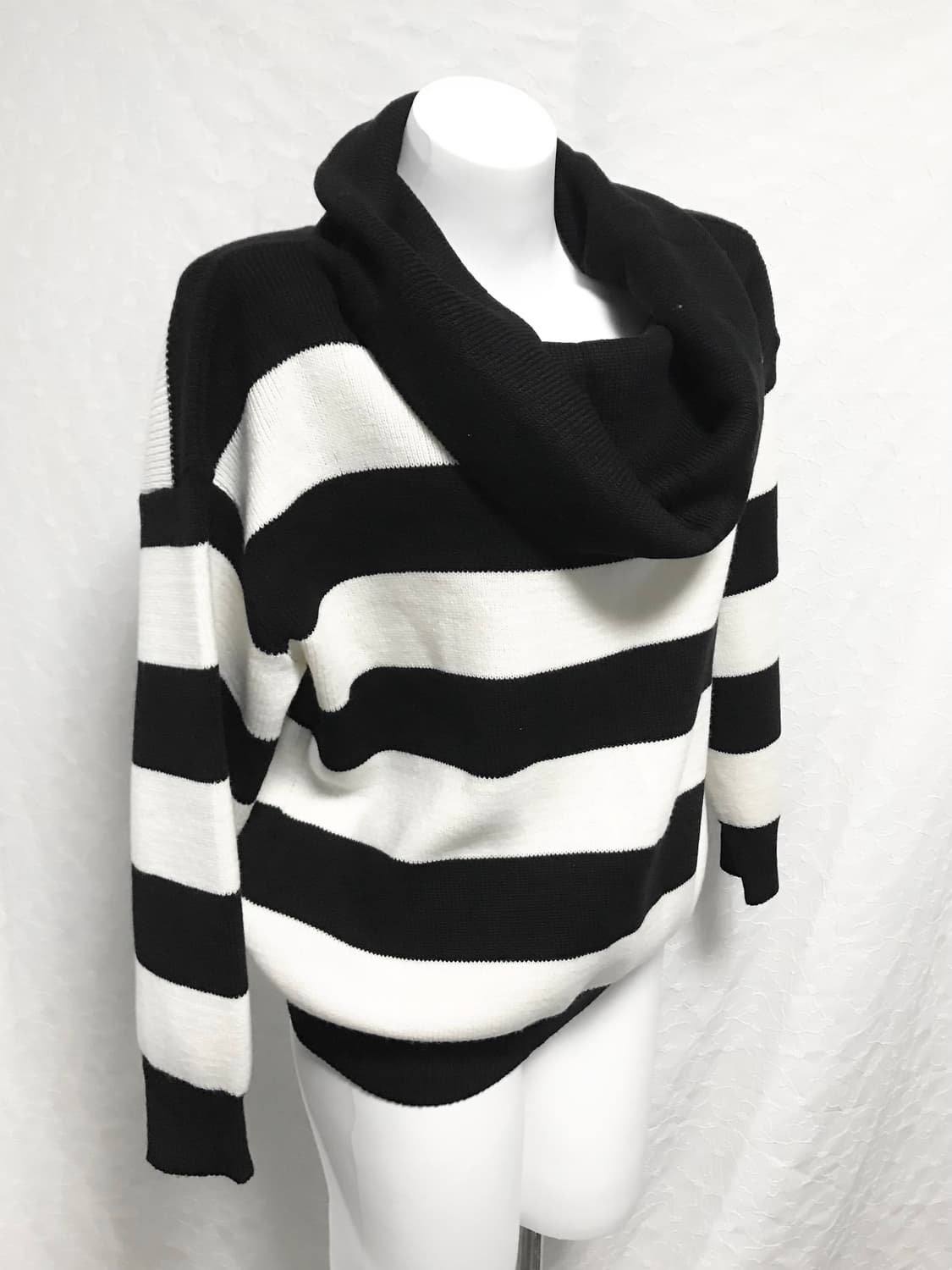 빈티지 에고이스트 갸루 드레이프 오프숄더 스트라이프 니트 탑 상품이미지3