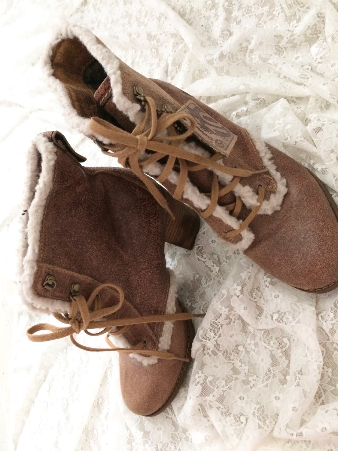 Vintage Timberland brown fur heels 상품이미지4