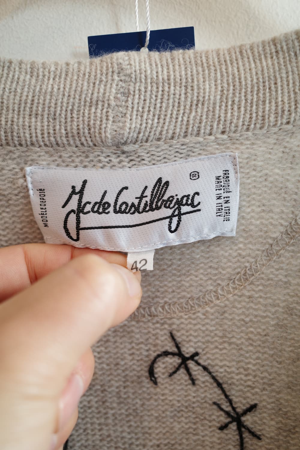 J.C DE CASTELBAJAC 자수 롱가디건 (MADE IN ITAL 상품이미지2