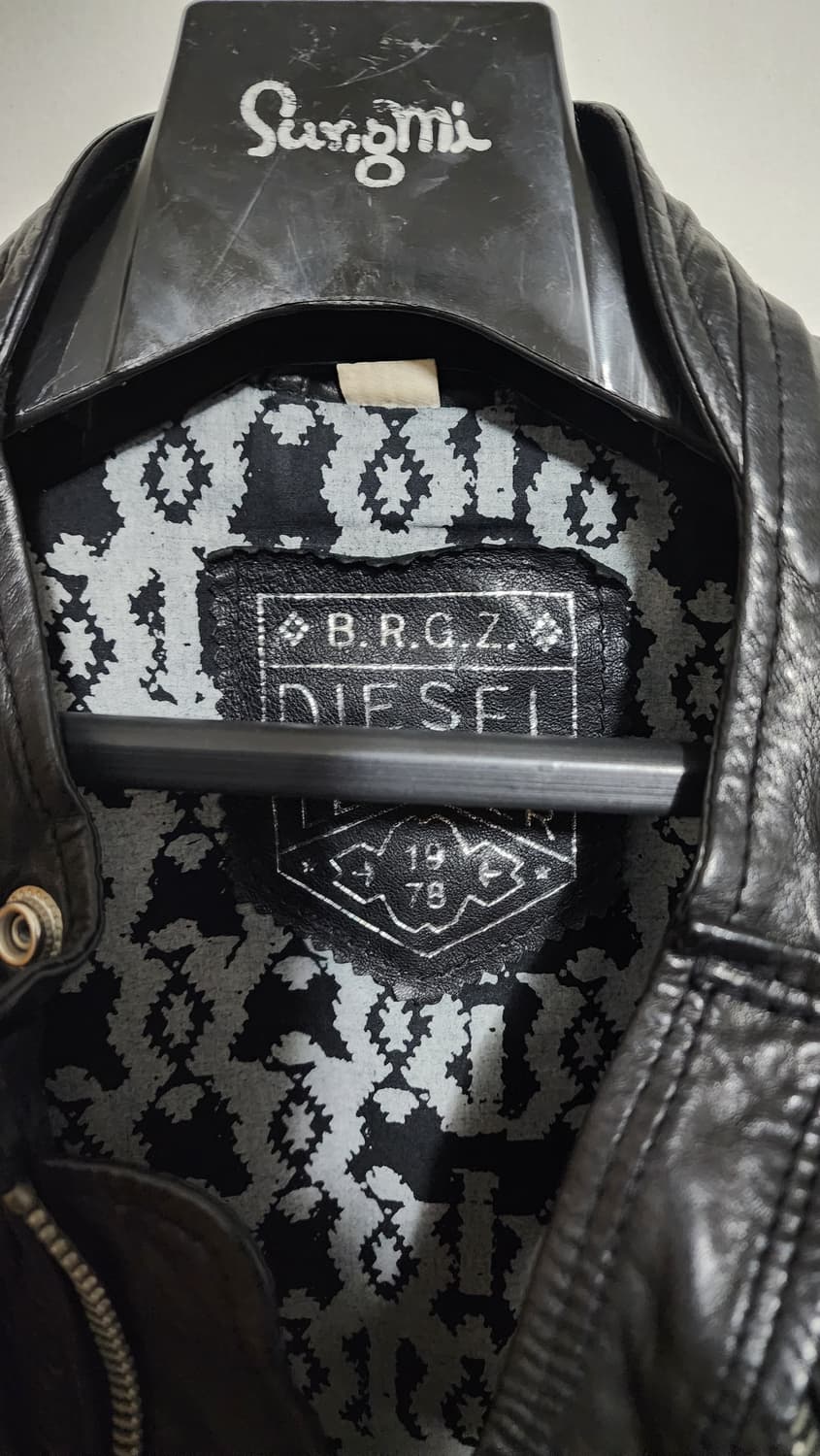 디젤(DIESEL) 레더 가죽 라이더 자켓 상품이미지8