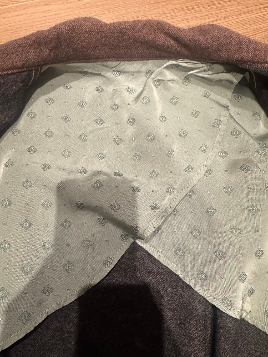 캐피탈 트윌 에이징 울 1st 자켓 브라운 상품이미지7