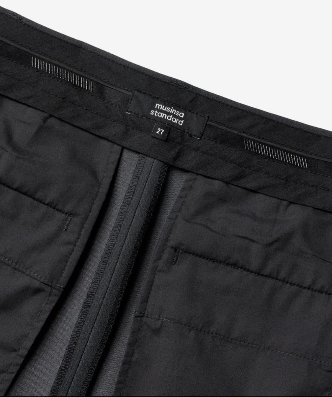 무신사 스탠다드 우먼즈 리얼 와이드 벨티드 슬랙스 27(새상품 상품이미지4