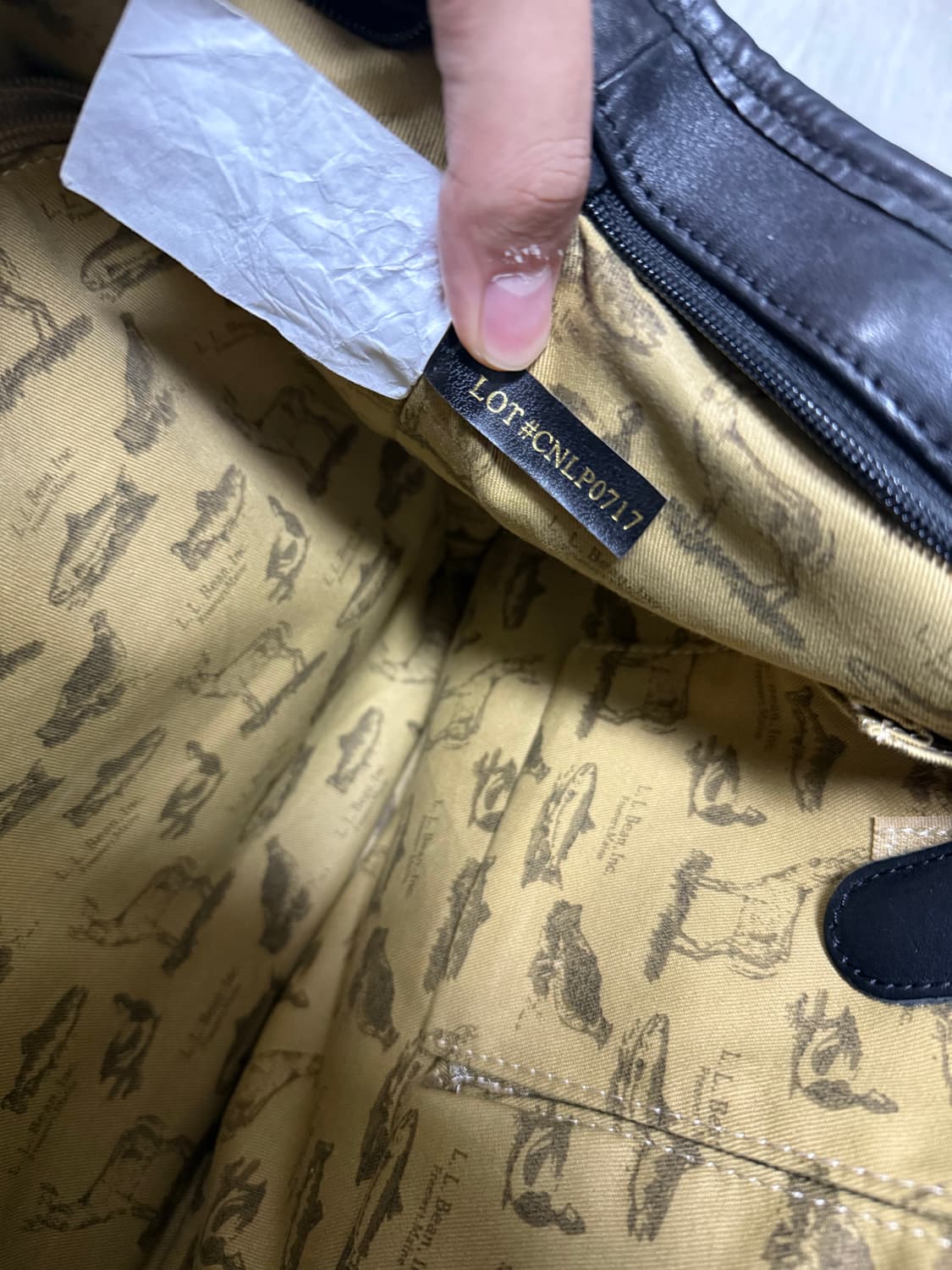 (OS)LLBEAN 엘엘빈 레더 라지 토트백 블랙 상품이미지6