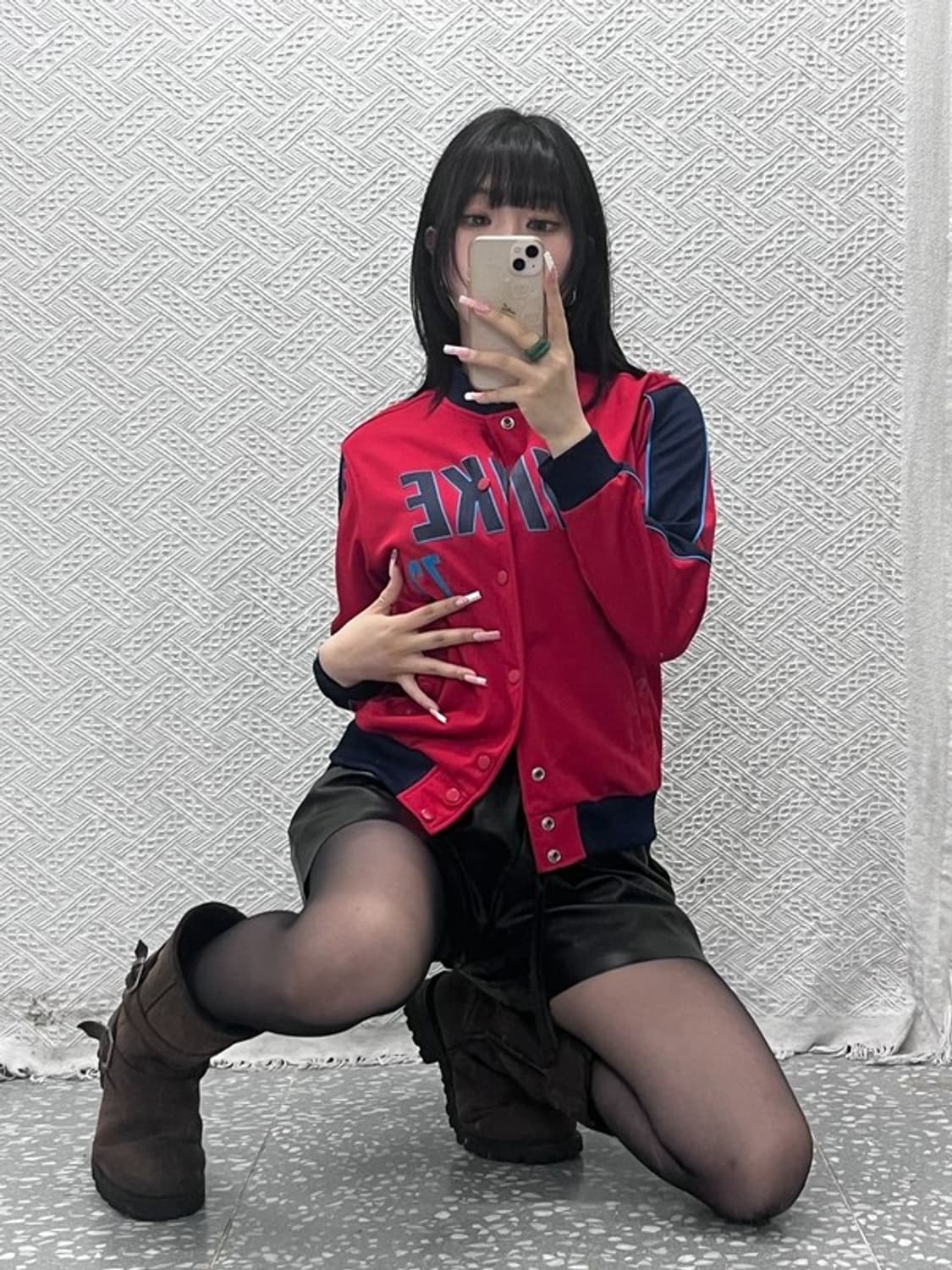 나이키 올드스쿨 레트로 Y2K 펑크 져지 바시티자켓 M C12375 상품이미지2