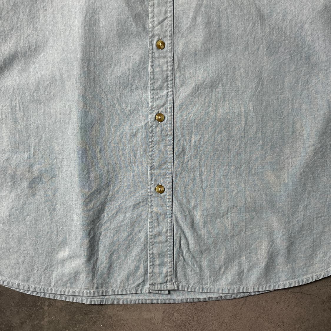 MUNSINGWEAR 먼싱웨어 빈티지 코튼 데님 셔츠 A00604 상품이미지5