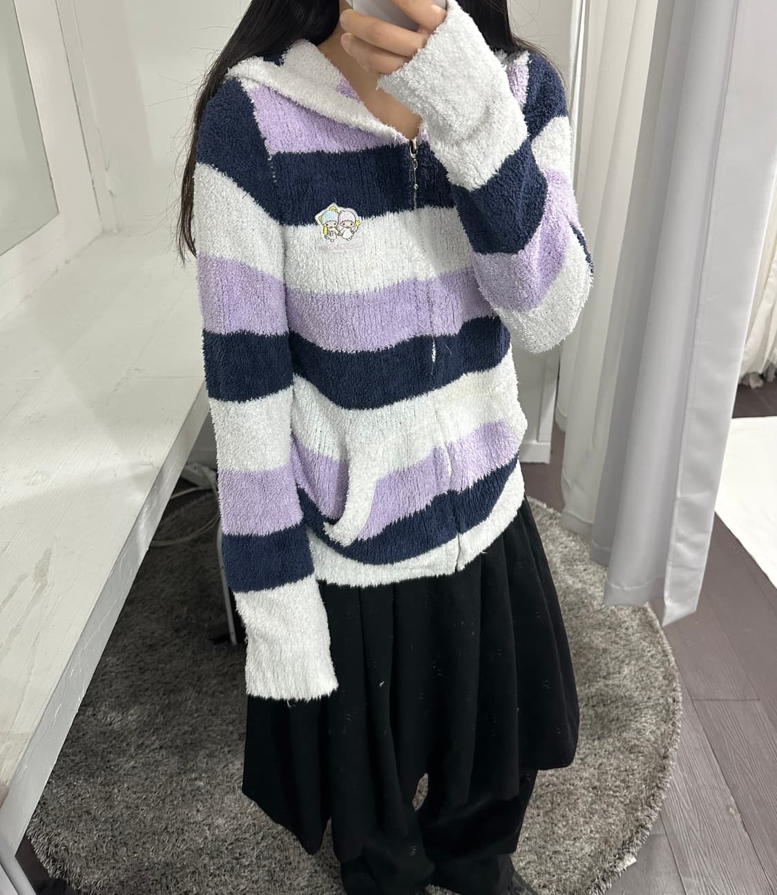 sanrio fleece hood zipup 상품이미지3