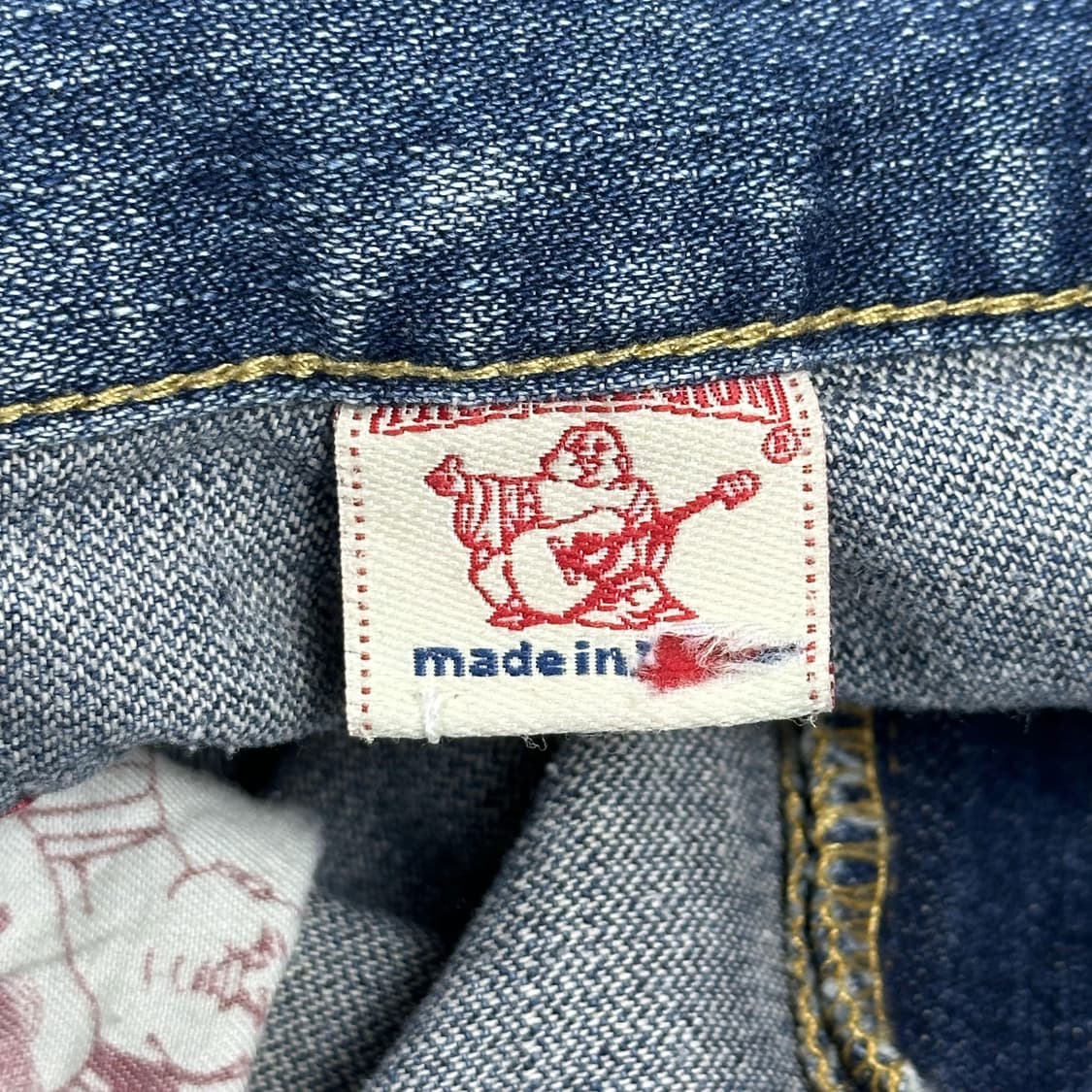 32 트루릴리전 OG 와이드 부츠컷 데미지 데님팬츠 상품이미지5