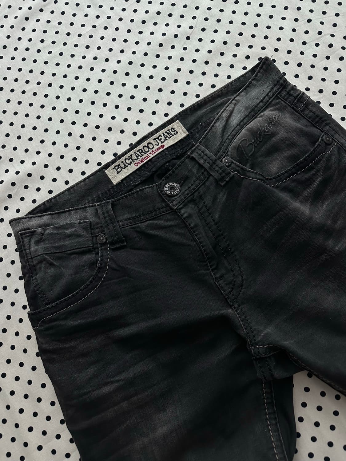 버커루 흑청 데님팬츠 상품이미지3