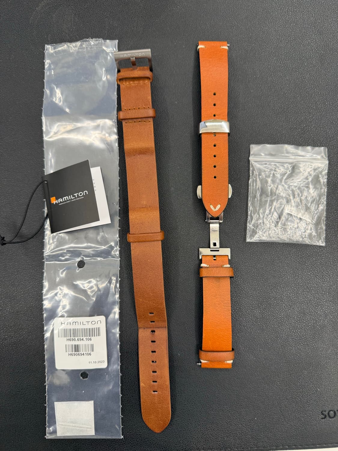 해밀턴 카키필드 메카니컬 정품 가죽밴드+사제 가죽밴드(디버클) 상품이미지1
