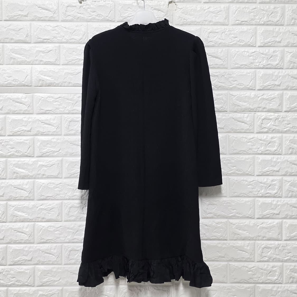 산드로 SANDRO 블랙 프릴 원피스 S 상품이미지4