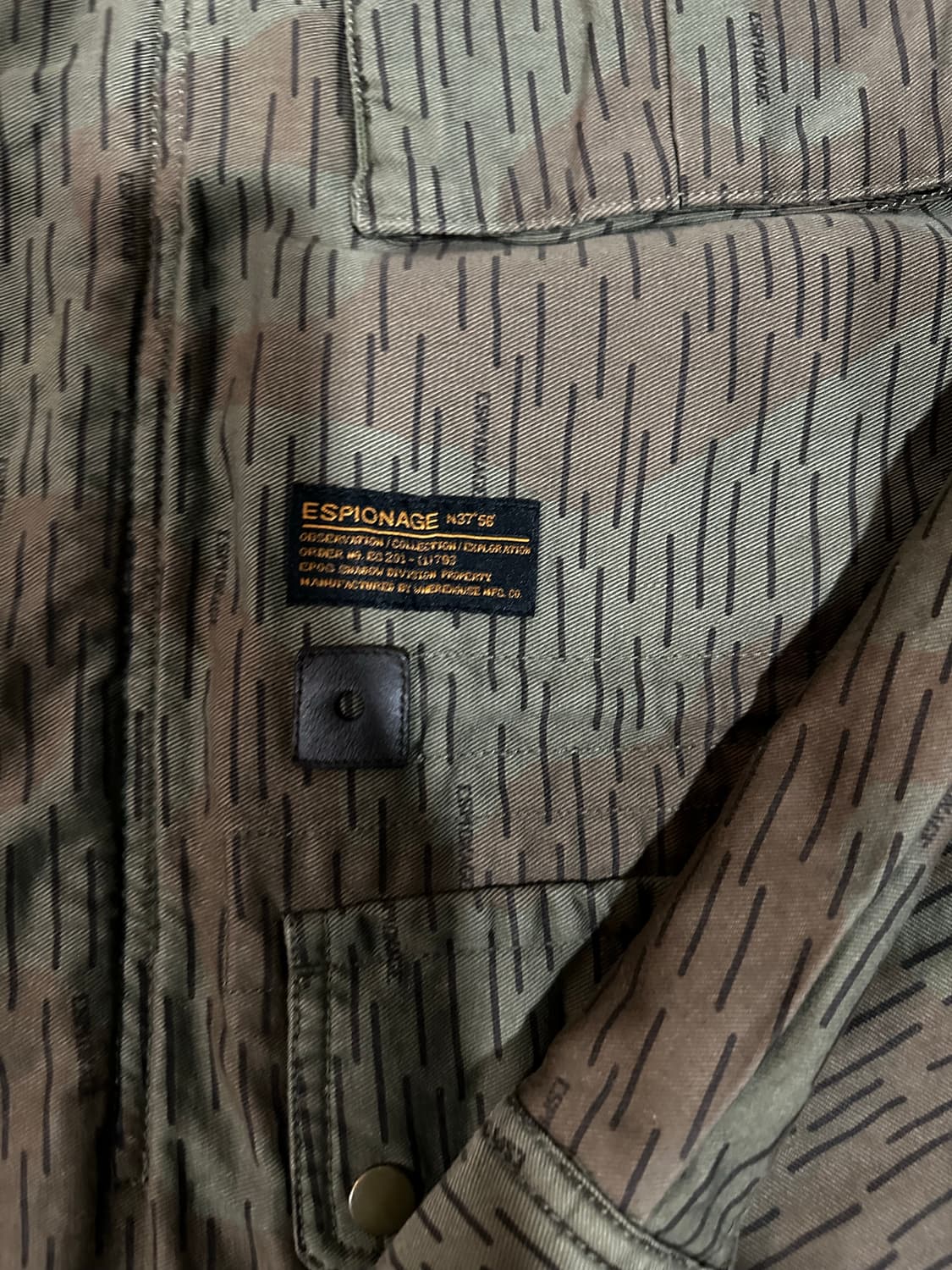 에스피오니지 밀리터리 워크 카모 자켓 상품이미지3