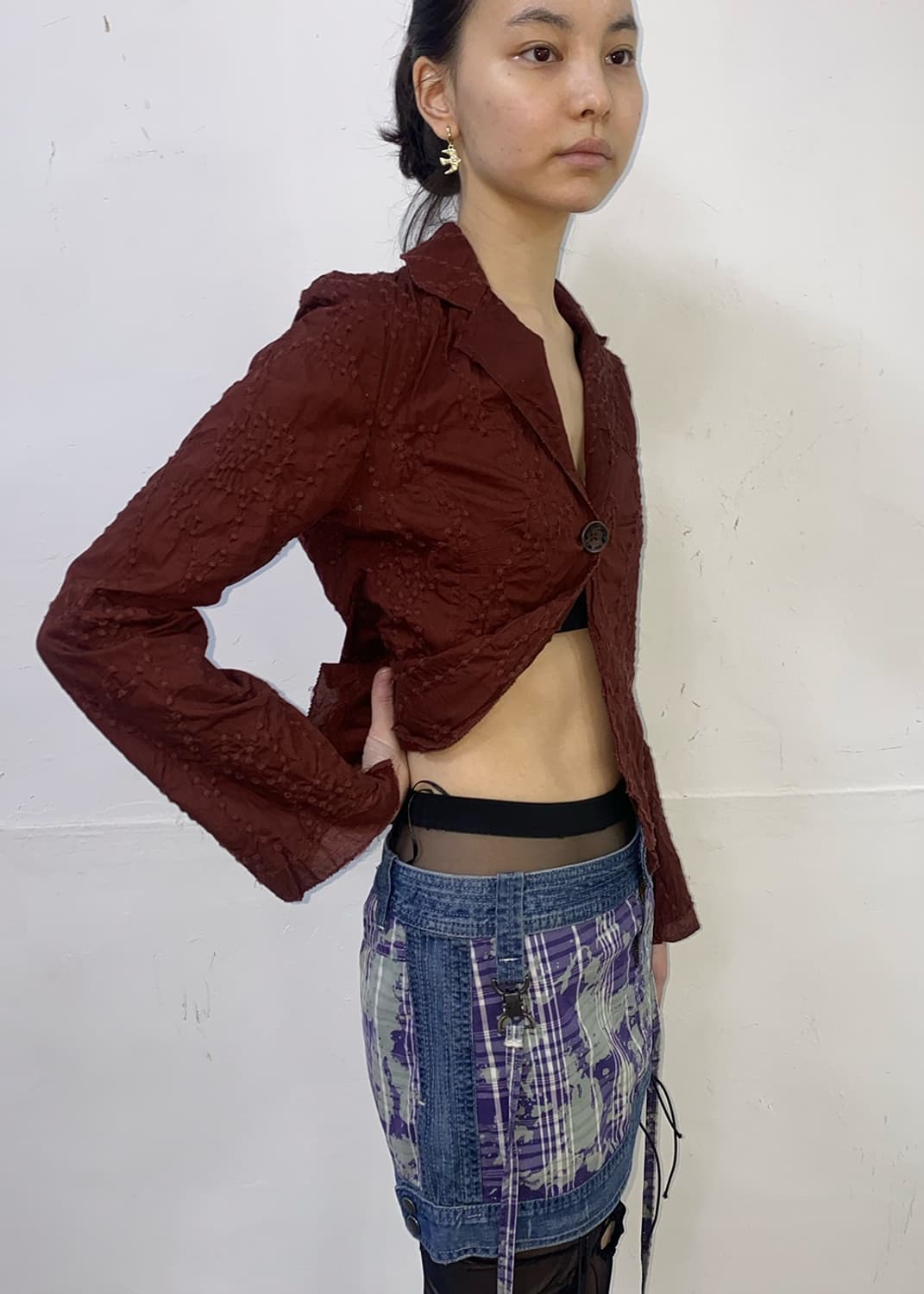 디젤 Diesel Deconstructed Strap mini skirt 상품이미지2