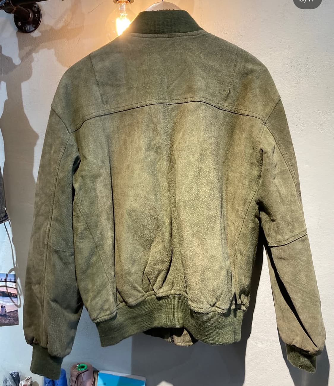 USA 카키 스웨이드 자켓  상품이미지3