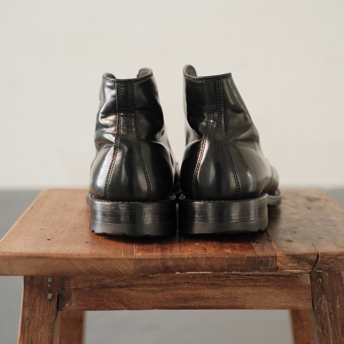 알든 4065HC 8.5D사이즈 블랙 코도반 캡토 부츠 상품이미지5