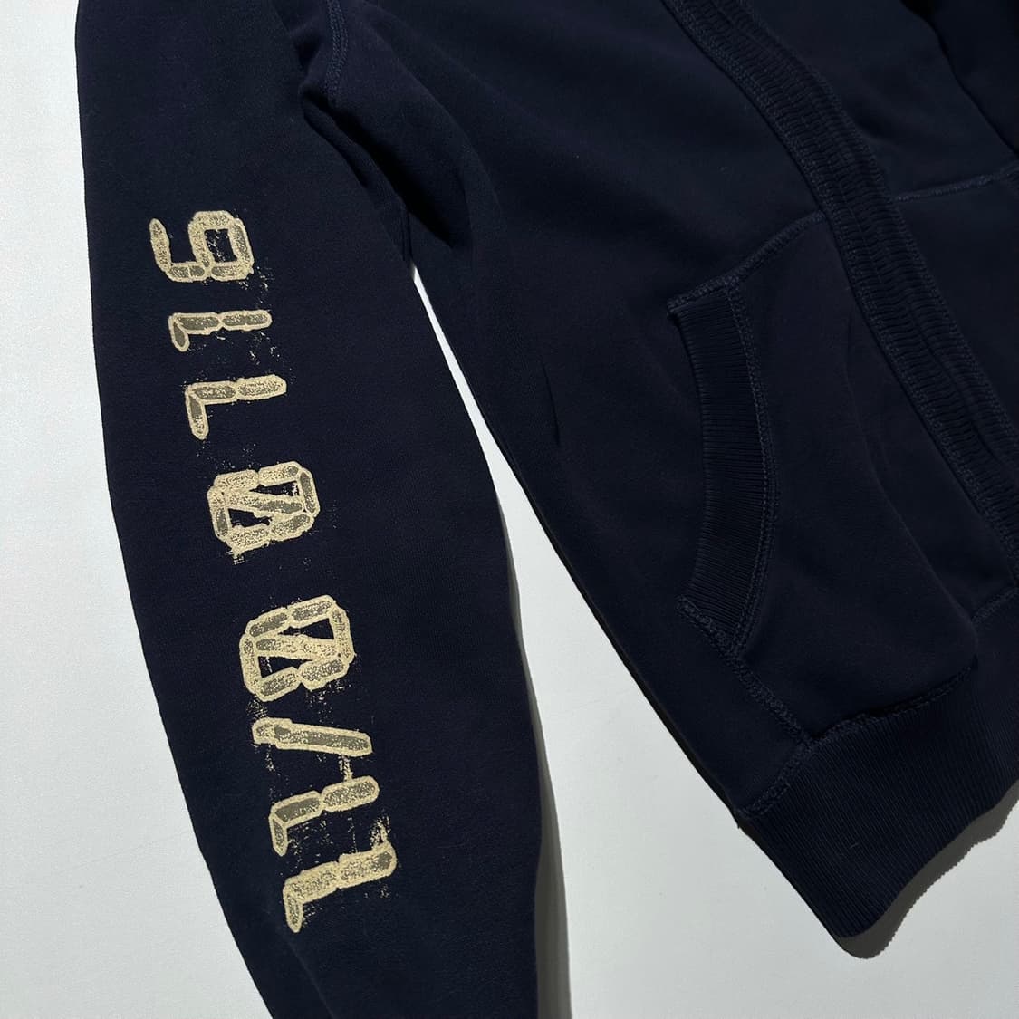 나파피리 패치 후드집업 네이비 상품이미지6