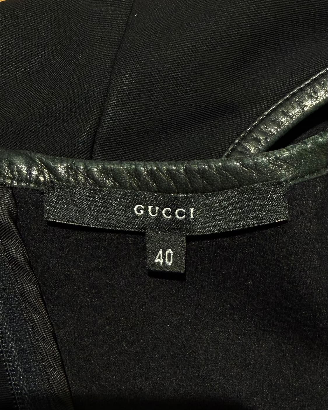 구찌 aw99 블랙 네오프렌 레더 트림 탱크탑 베스트  상품이미지7