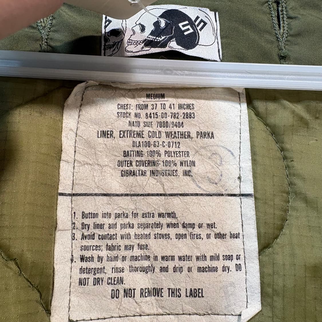 [M] US ARMY 미군 M-65 개파카 내피 상품이미지4