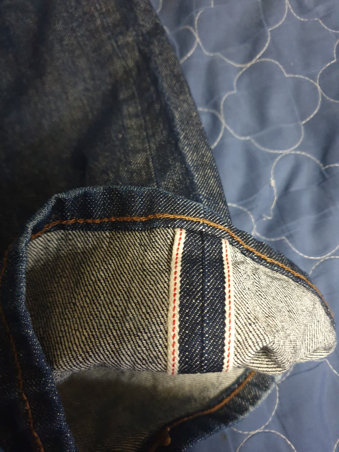 비슬로우 셀비지 생지 인디고 데님진 (30) 상품이미지2